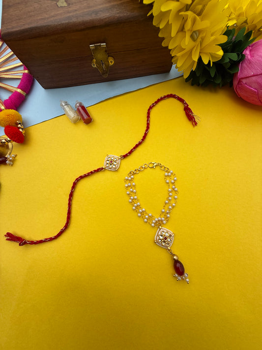 Bhai-bhabhi couple Rakhi by elegantstyle