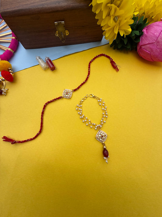 Bhai-bhabhi couple Rakhi by elegantstyle