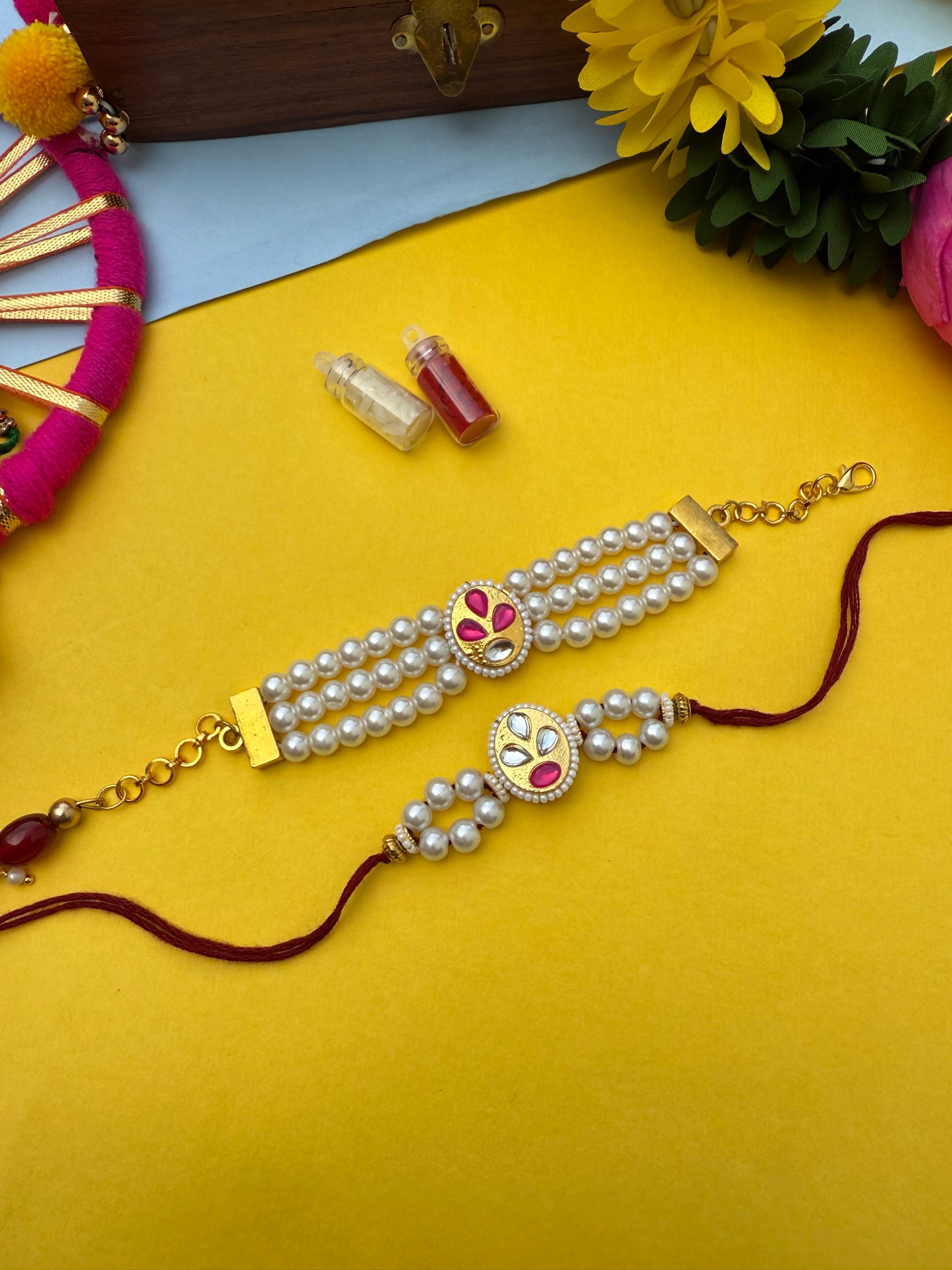 Bhai-bhabhi couple Rakhi by elegant style