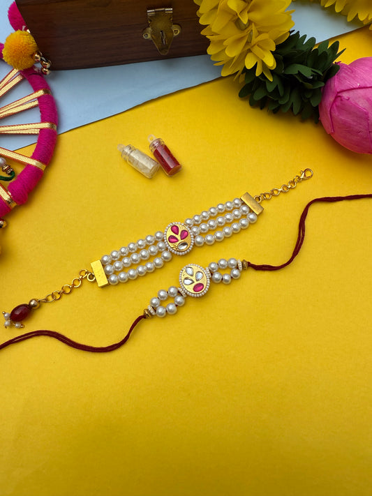 Bhai-bhabhi couple Rakhi by elegant style