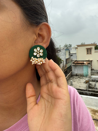 Fabric jumkhi Earring by Elegant style