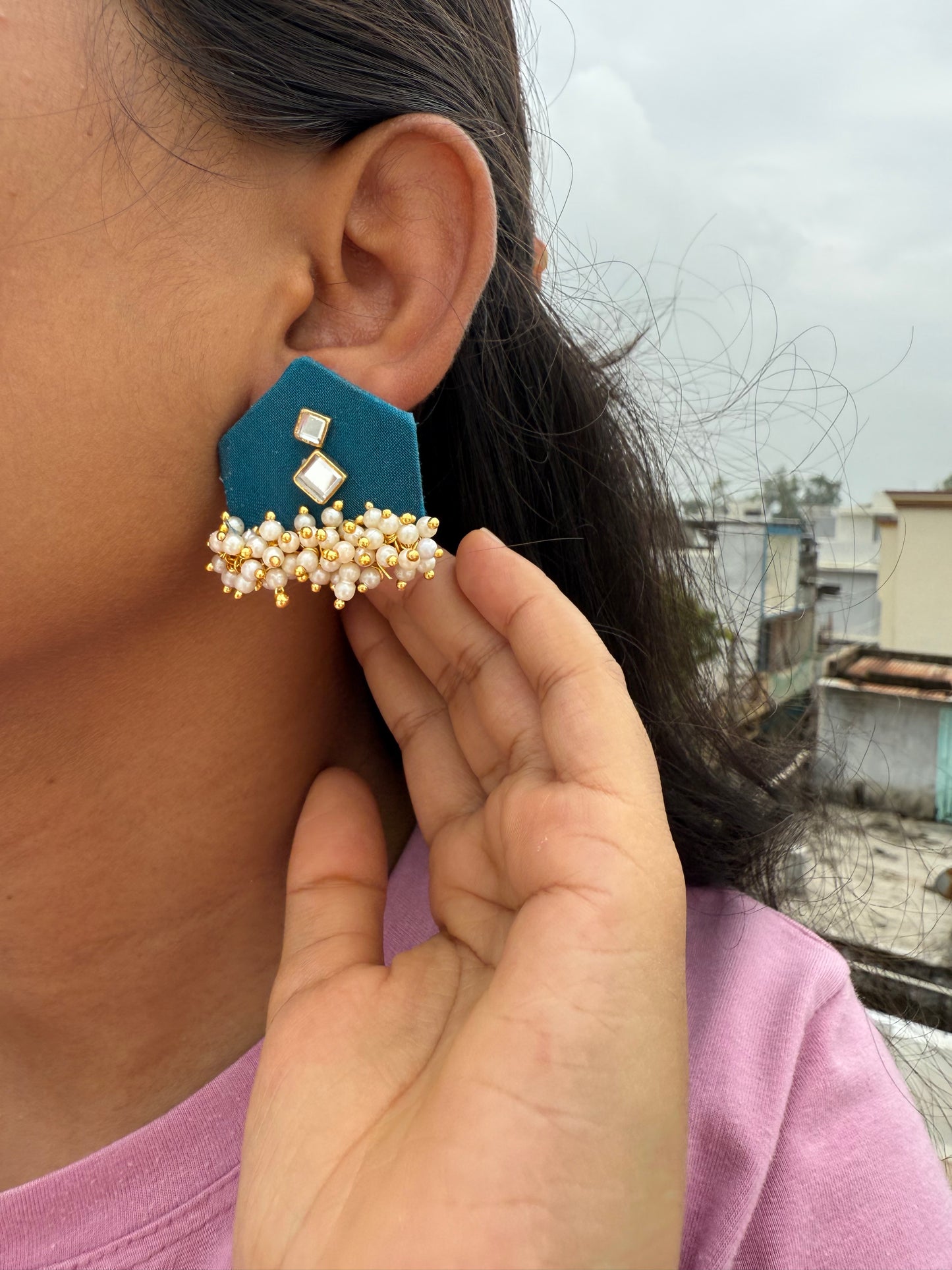 Fabric Earring by Elegant style