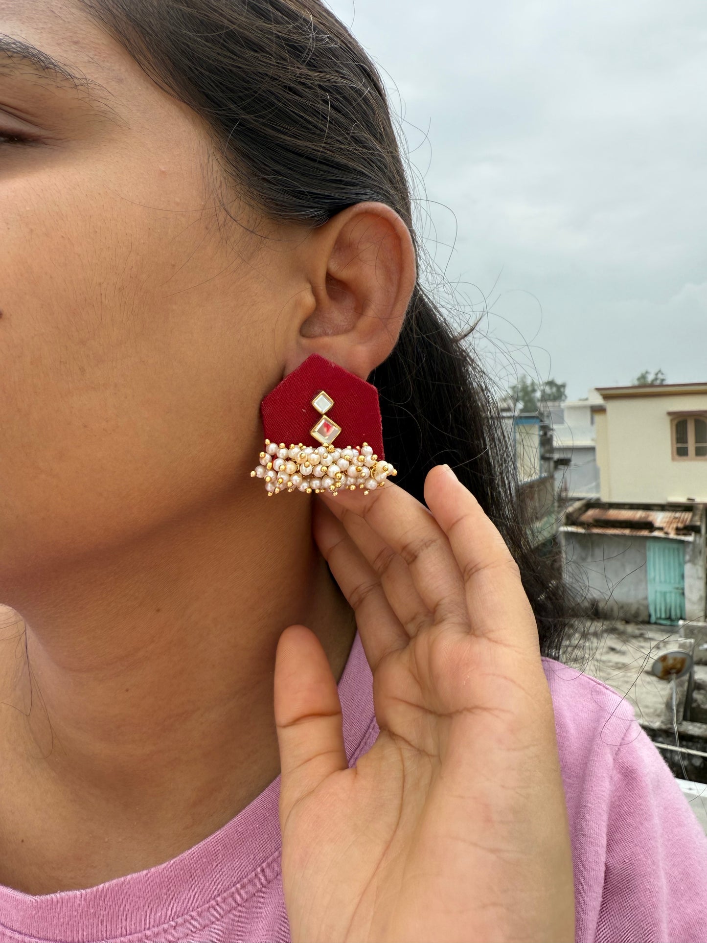 Fabric Earring by Elegant style