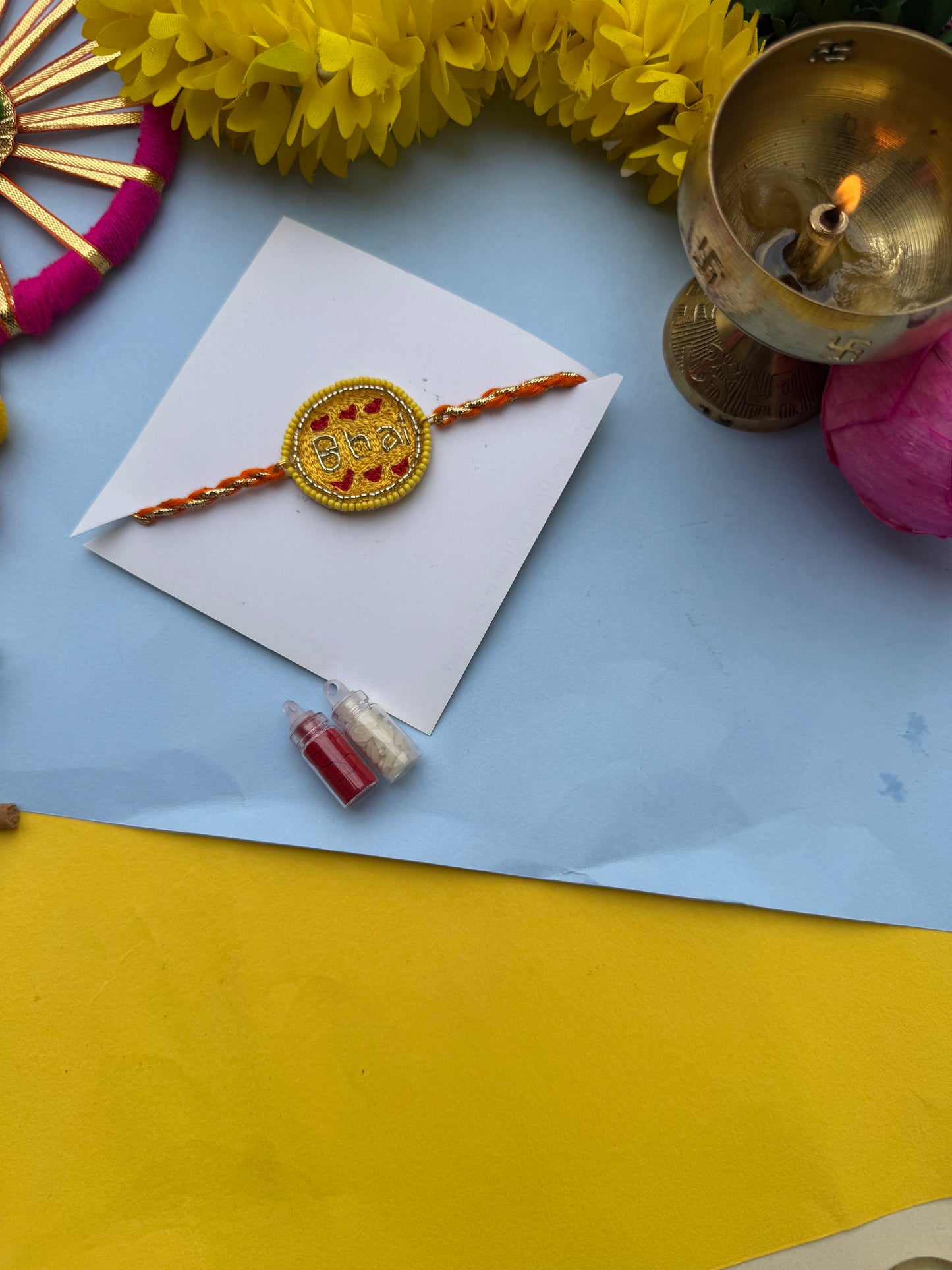 Handwork premium bhai Rakhi by Elegant style