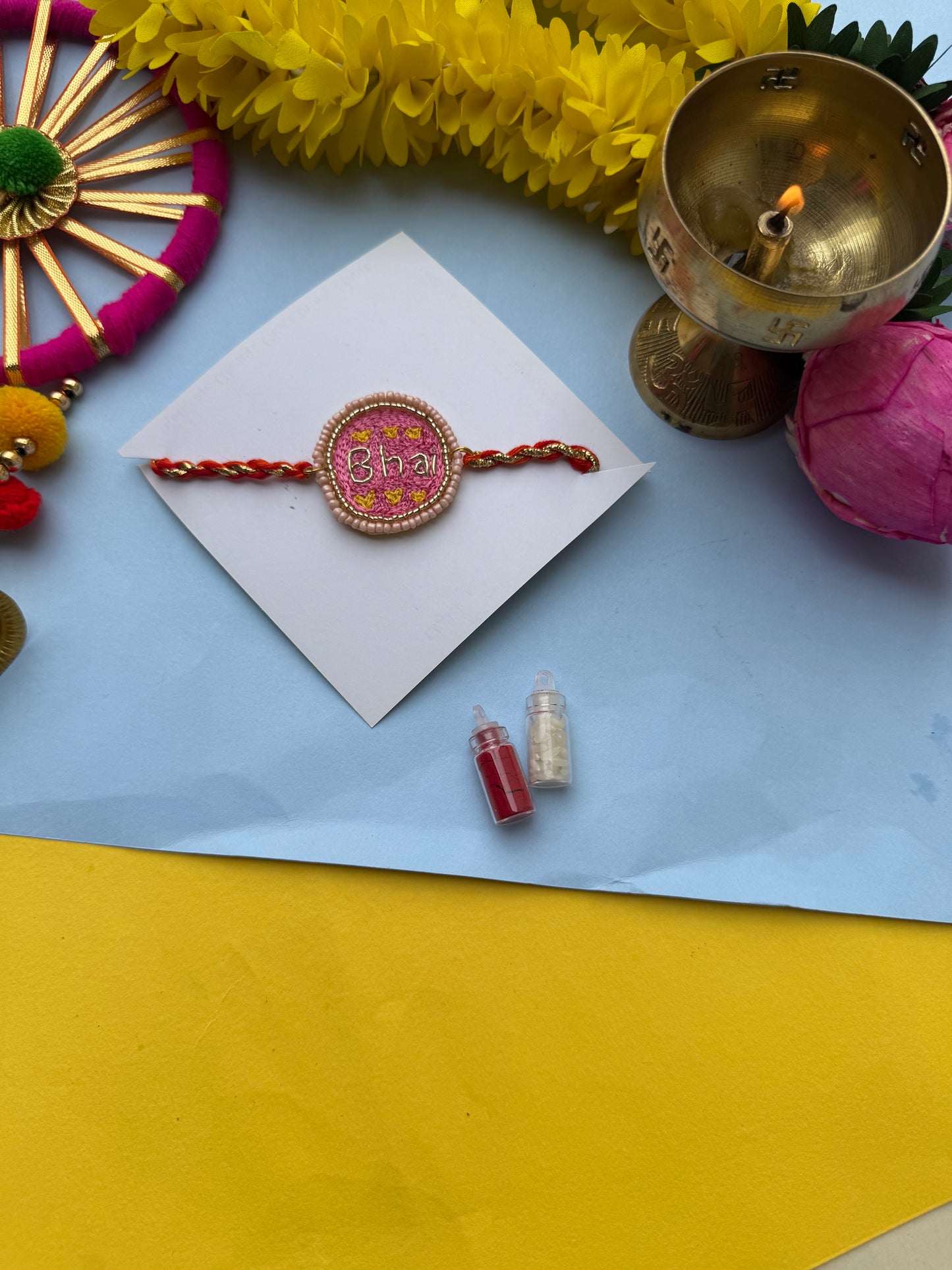 Handwork premium bhai Rakhi by Elegant style