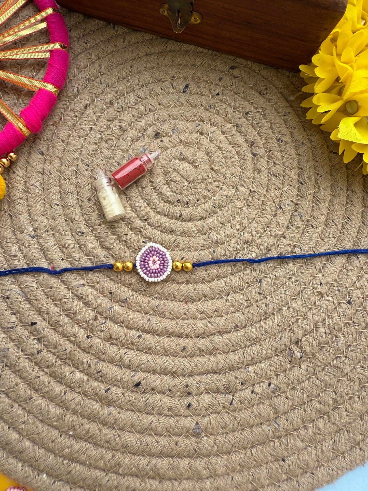Minimal beads Rakhi by elegantstyle