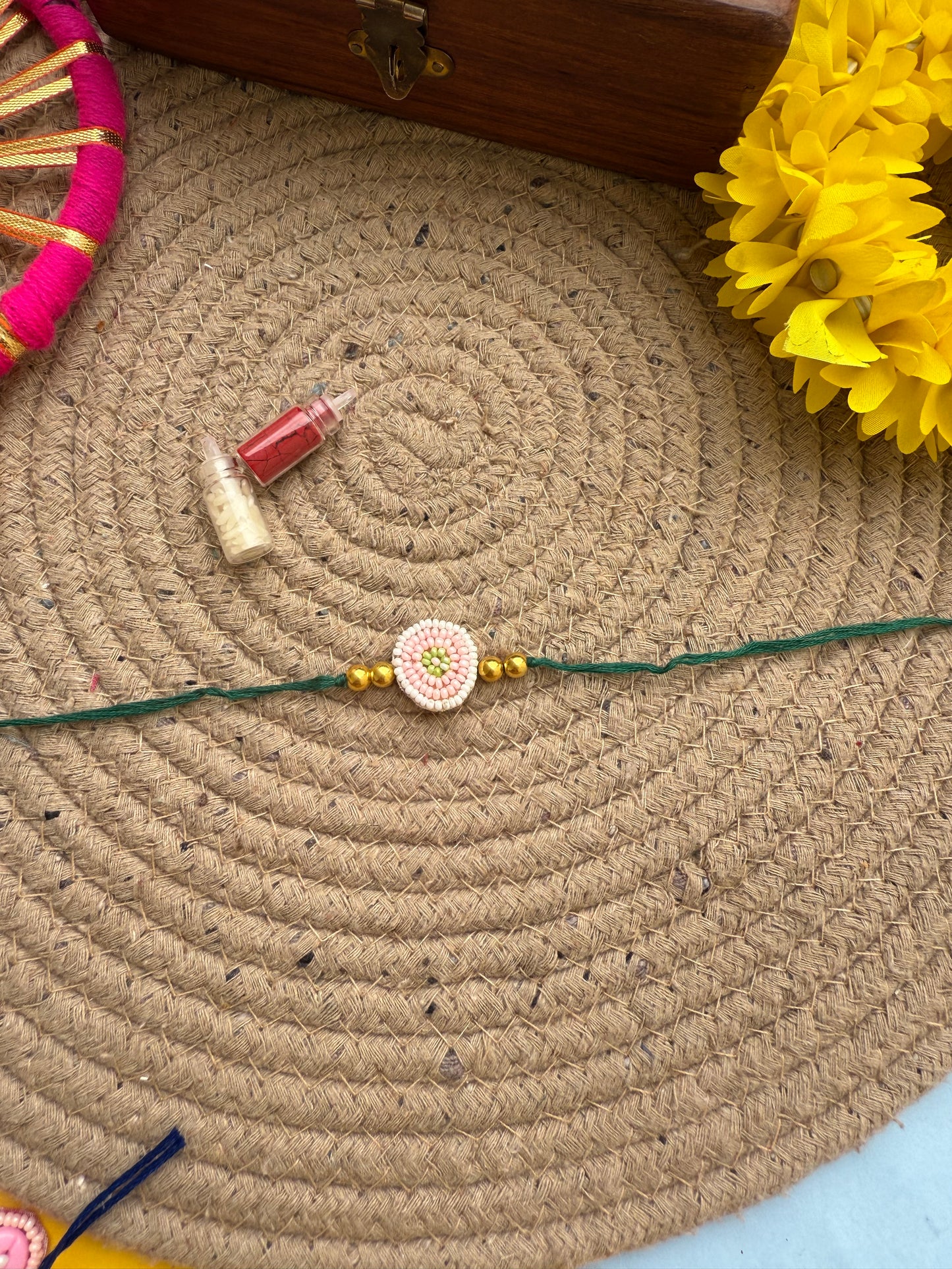 Minimal beads Rakhi by elegantstyle