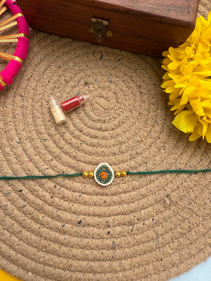 Minimal beads Rakhi by elegantstyle