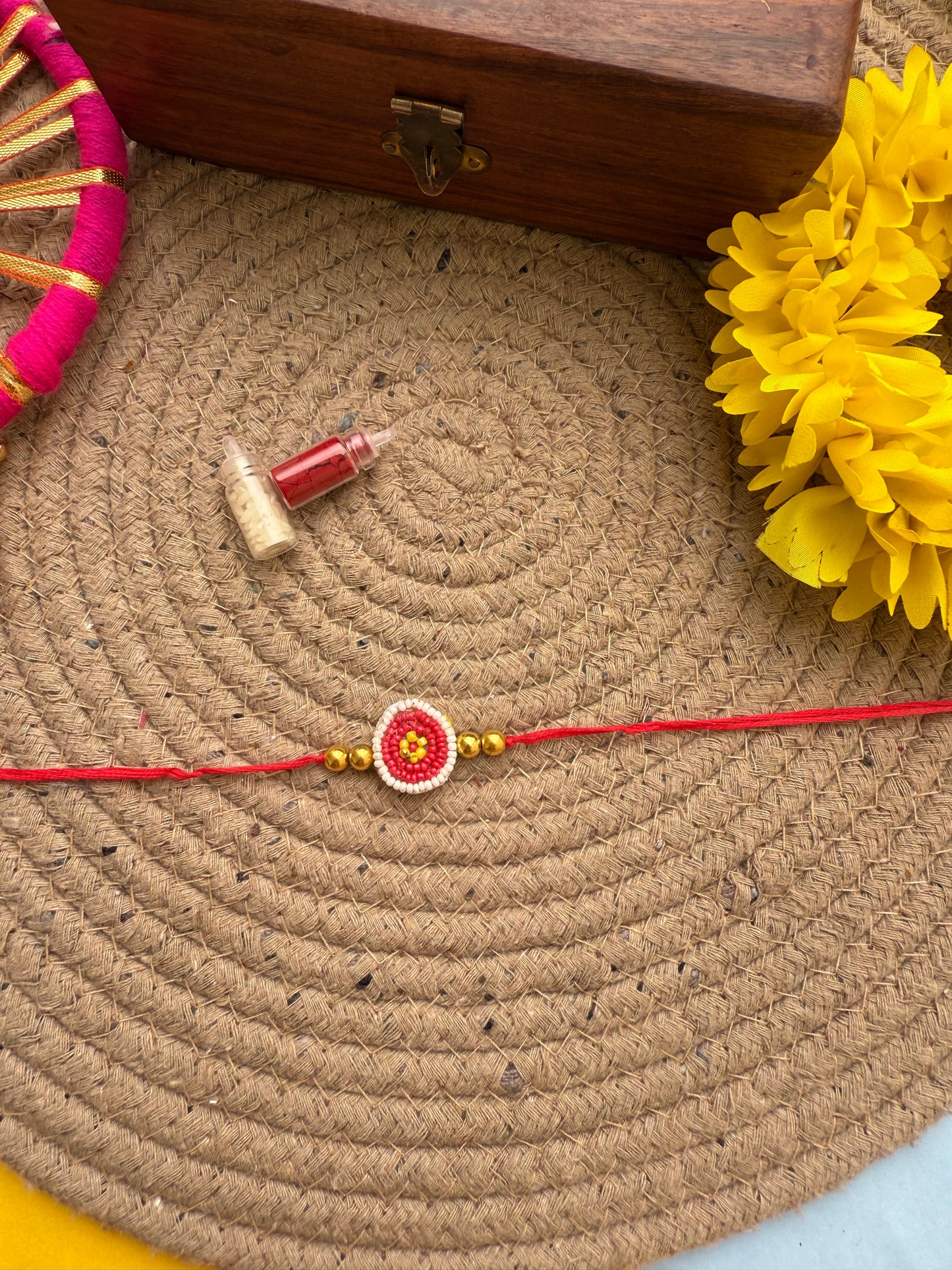 Minimal beads Rakhi by elegantstyle