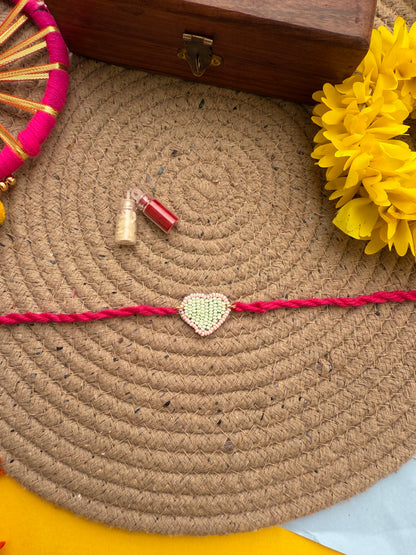 Minimal Beads Rakhi by elegantstyle.in