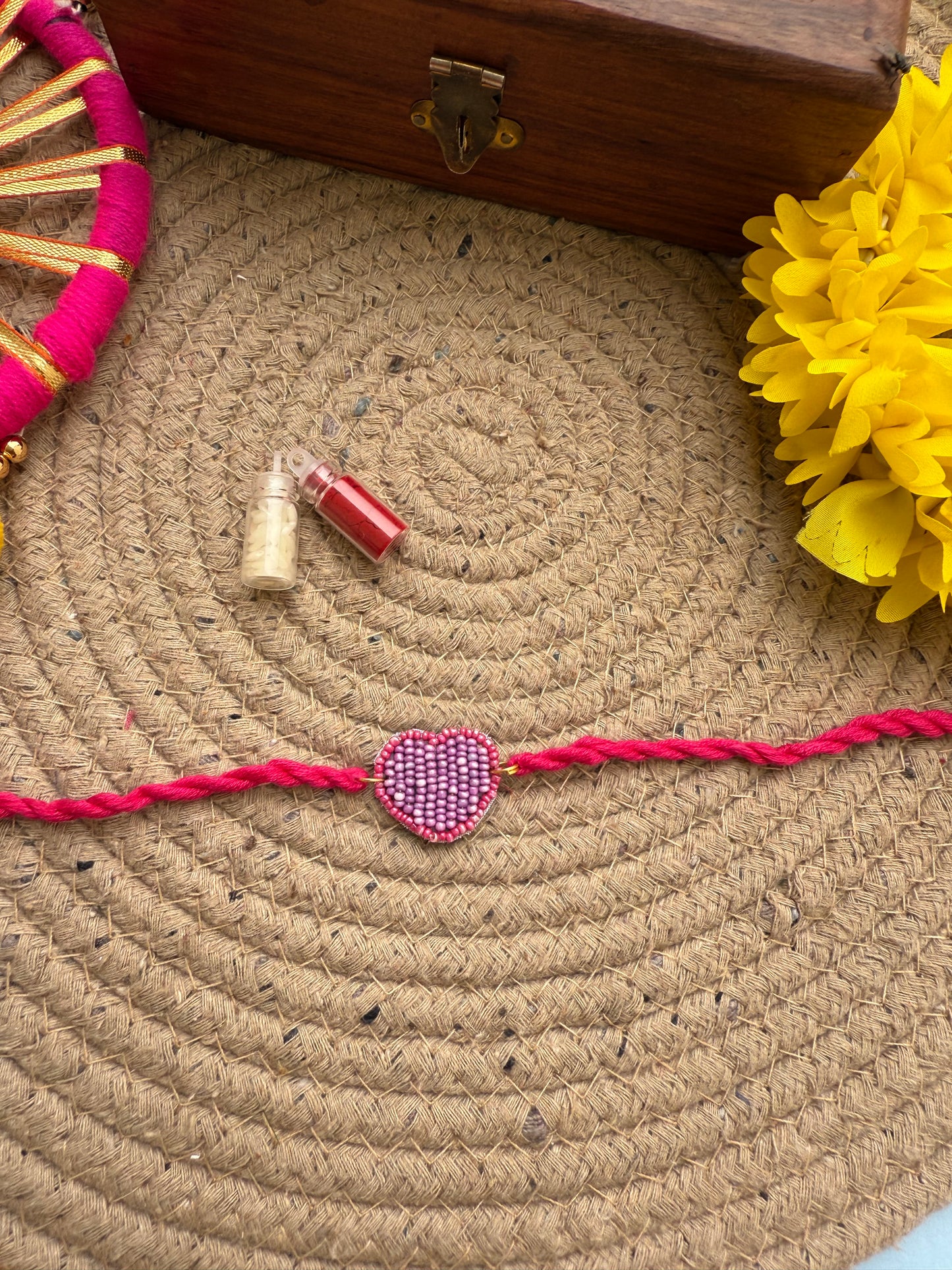 Minimal Beads Rakhi by elegantstyle.in