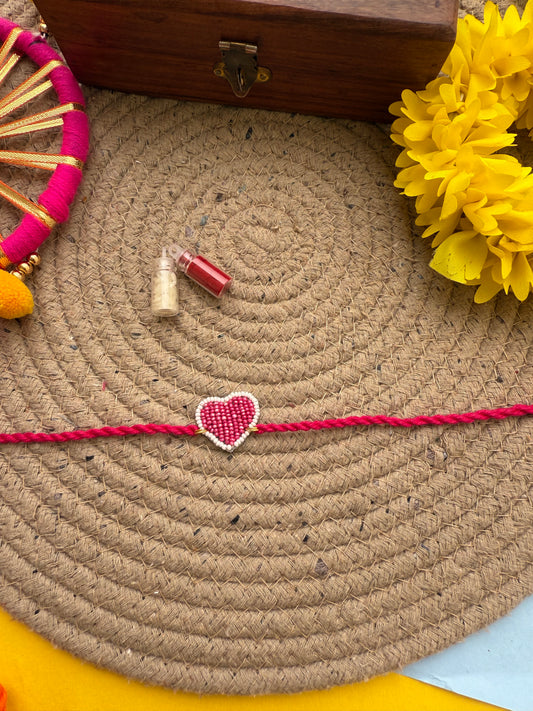 Minimal Beads Rakhi by elegantstyle.in