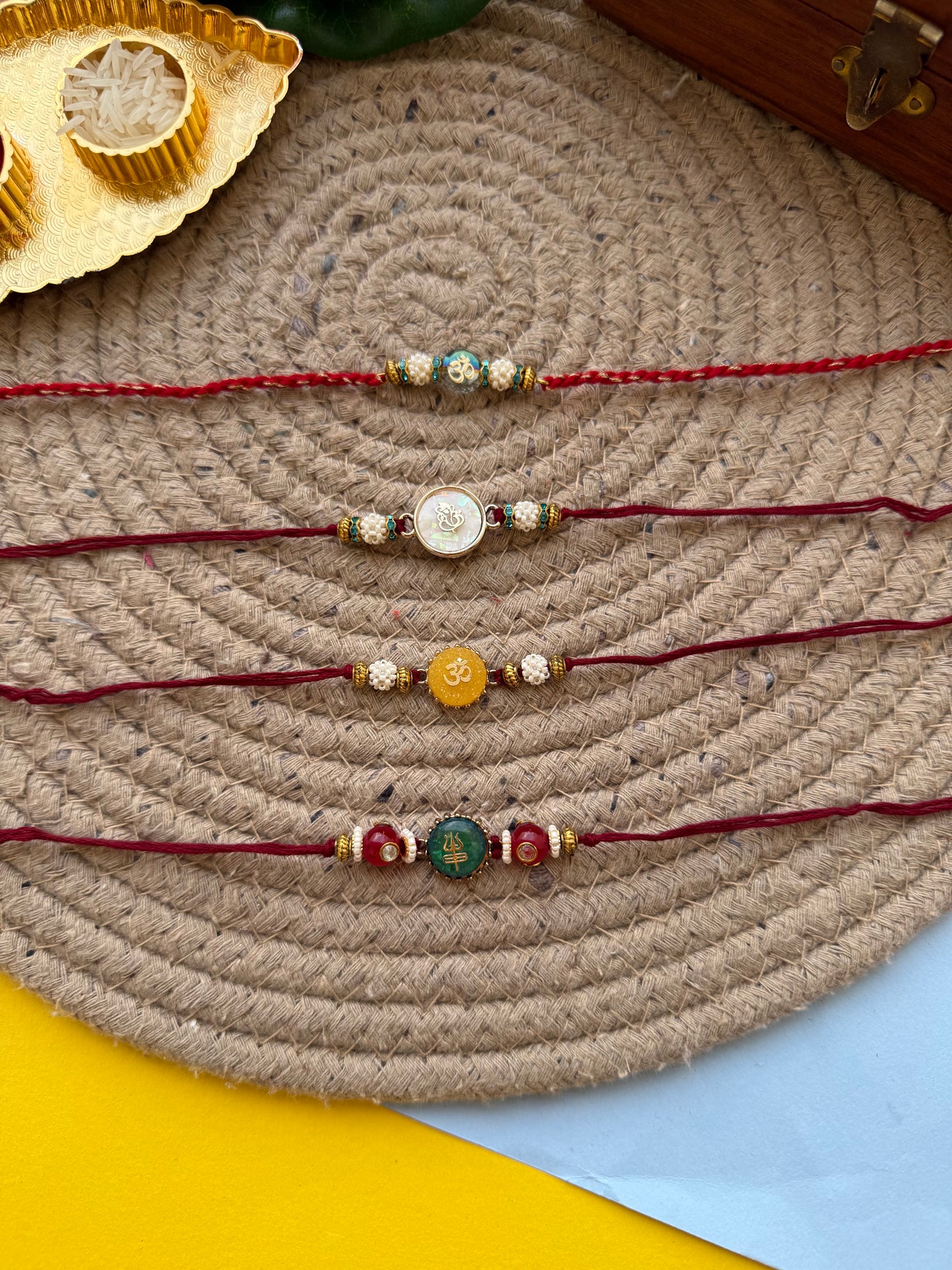 Combo of 4 bhai Rakhi by elegantstyle