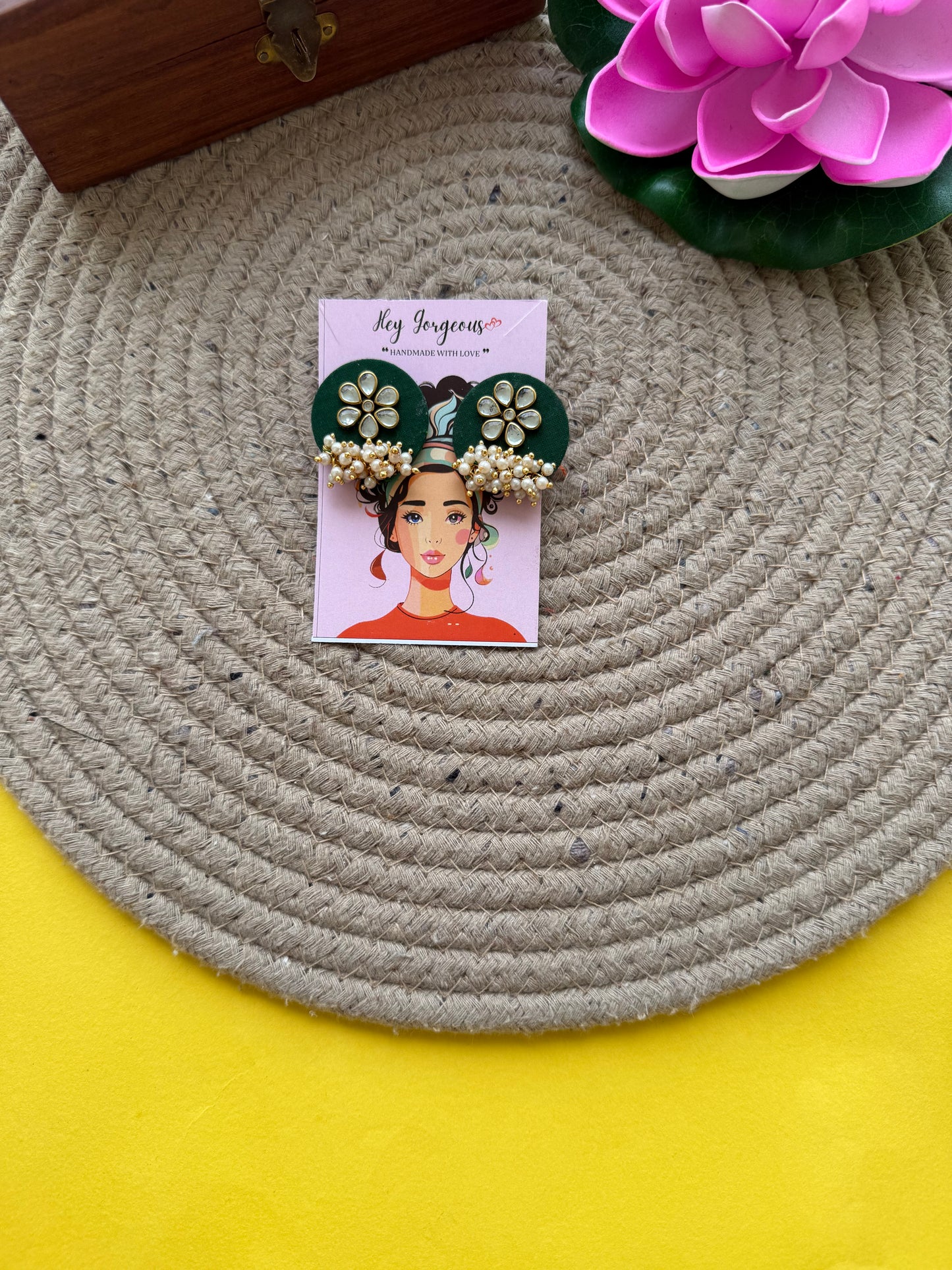 Fabric jumkhi Earring by Elegant style