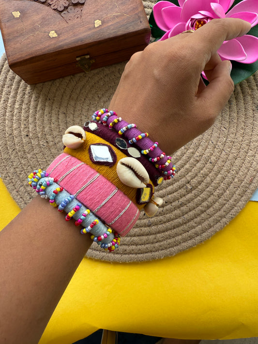 Handcrafted Navratri bangles by elegantstyle