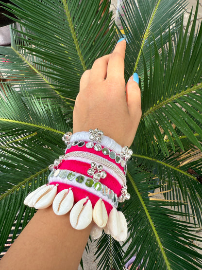 Pinky bangle Navratri by Elegantstyle