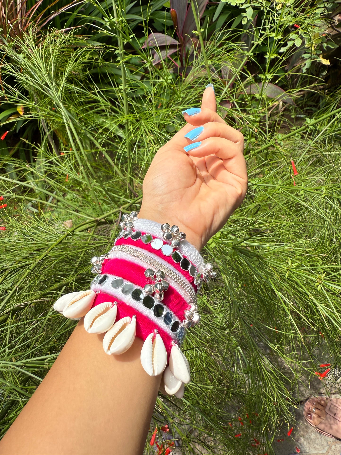 Pinky bangle Navratri by Elegantstyle