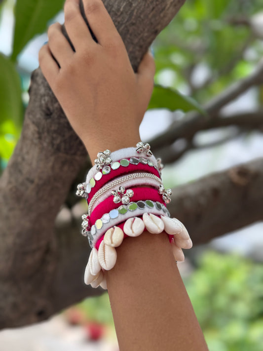Pinky bangle Navratri by Elegantstyle