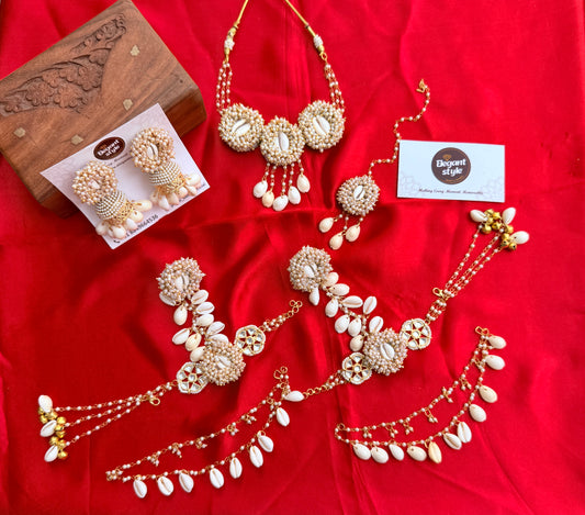 Haldi bride jewellery by Elegantstyle