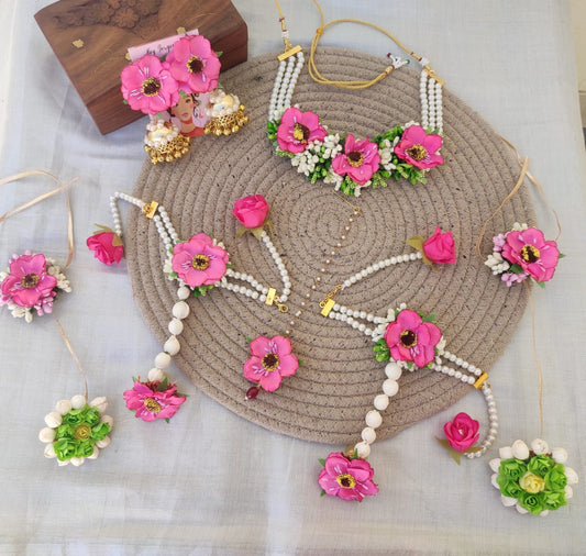 flower jewellery -Bharvi set