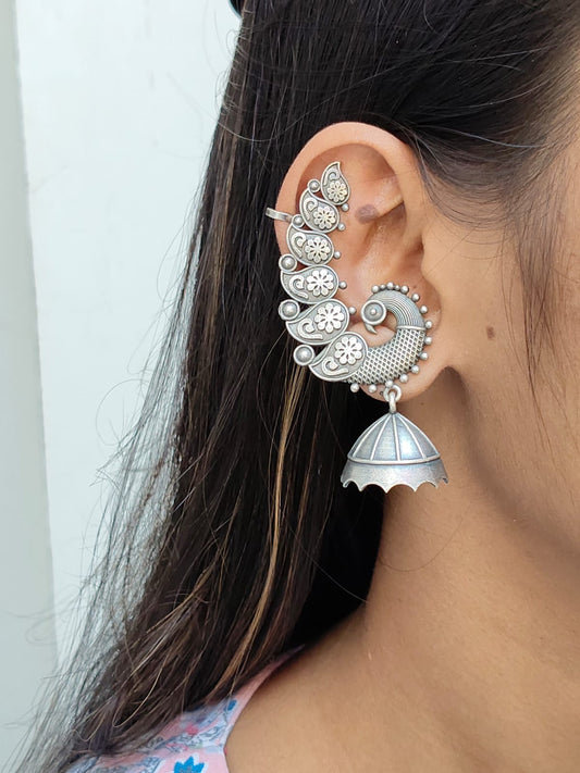 German silver kaan Earring  by Elegantstyle